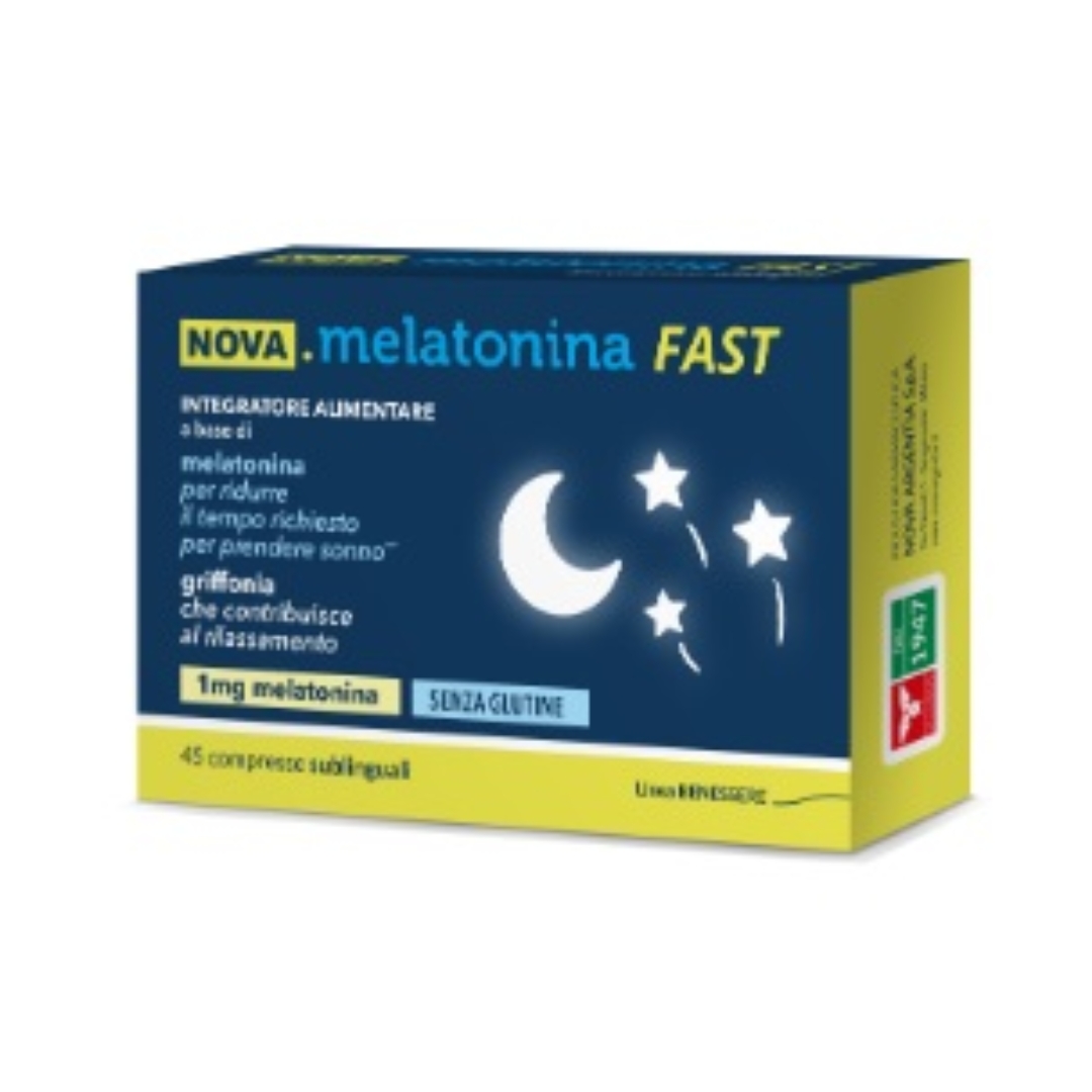 Nova Melatonina Fast Integratore Per Sonno Rapido Con 1mg Di Melatonina 45 Compresse