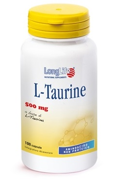 Longlife L-taurine 500mg Integratore Sistema Nervoso 100 Capsule