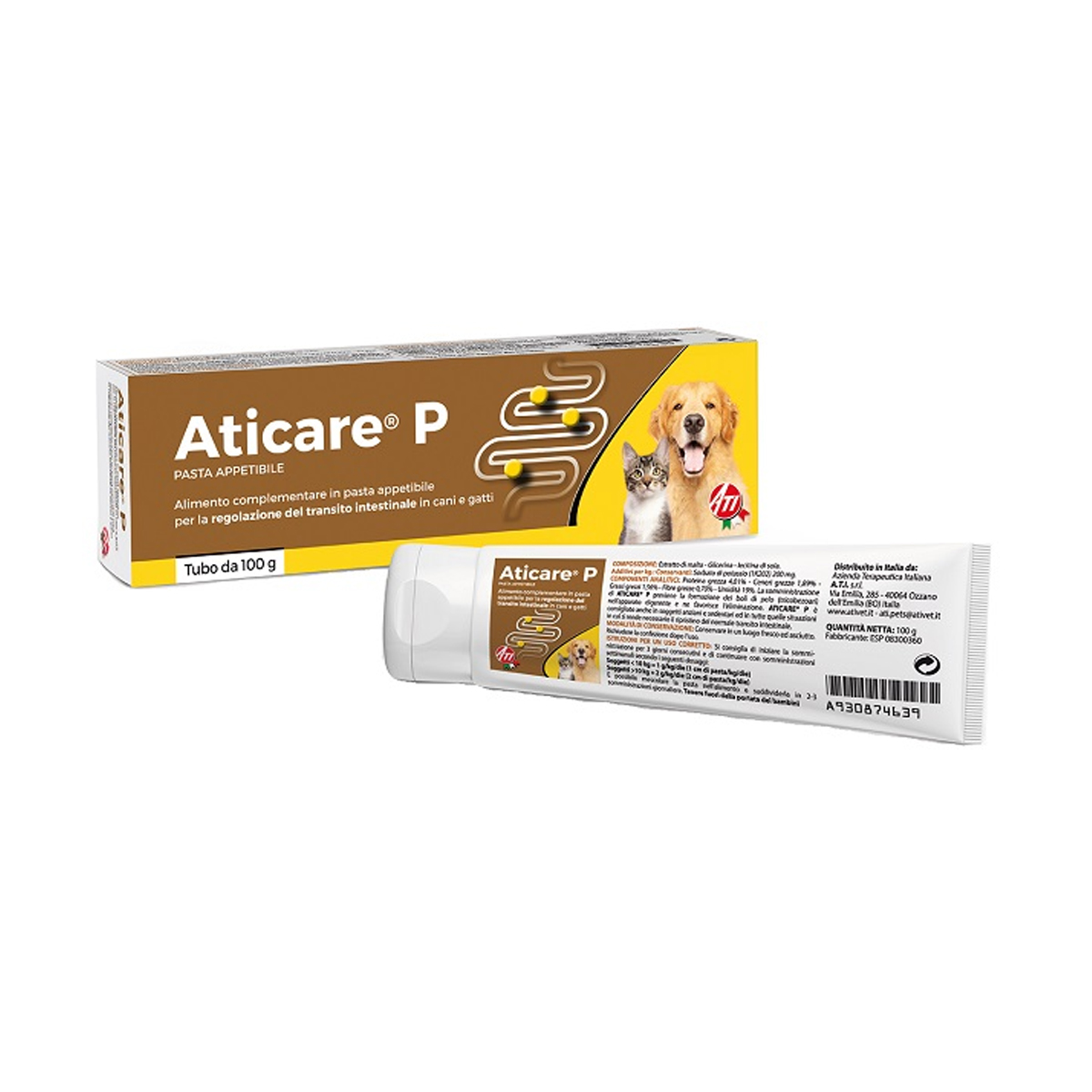 Aticare P Pasta Regolazione Transito Intestinale Cani E Gatti 100g