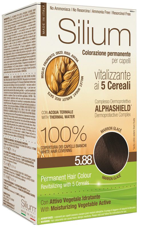 Silium Colorazione Permanente Capelli Crema Marron Glacé 5.88