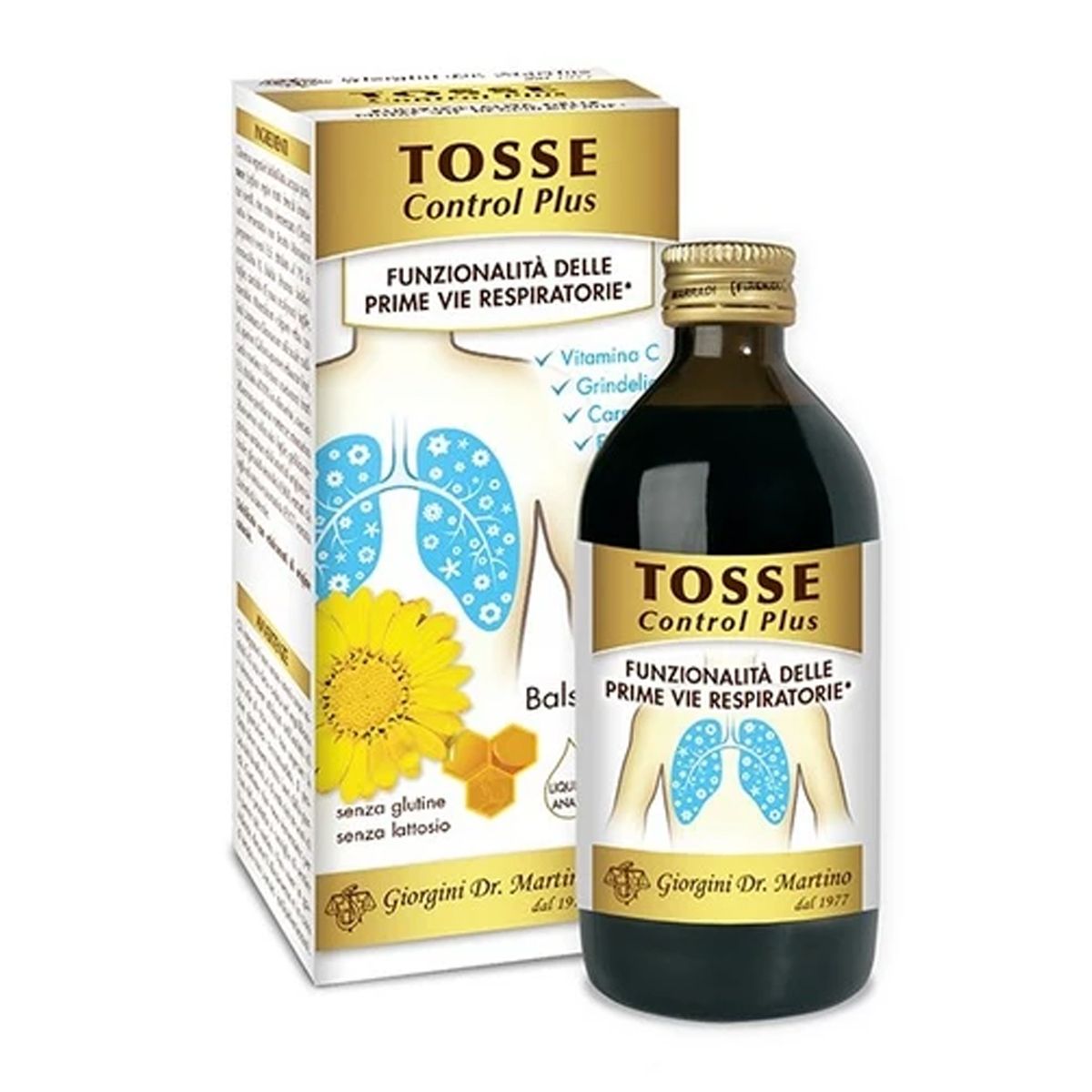 Tosse Control Plus Liquido AnAlcoolico Integratore Tosse 200ml