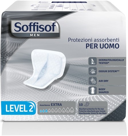 image - 985323056 - PANNOLONE PER INCONTINENZA SAGOMATO SOFFISOF MEN LEVEL 2 10 PEZZI - 4864211_1.jpg