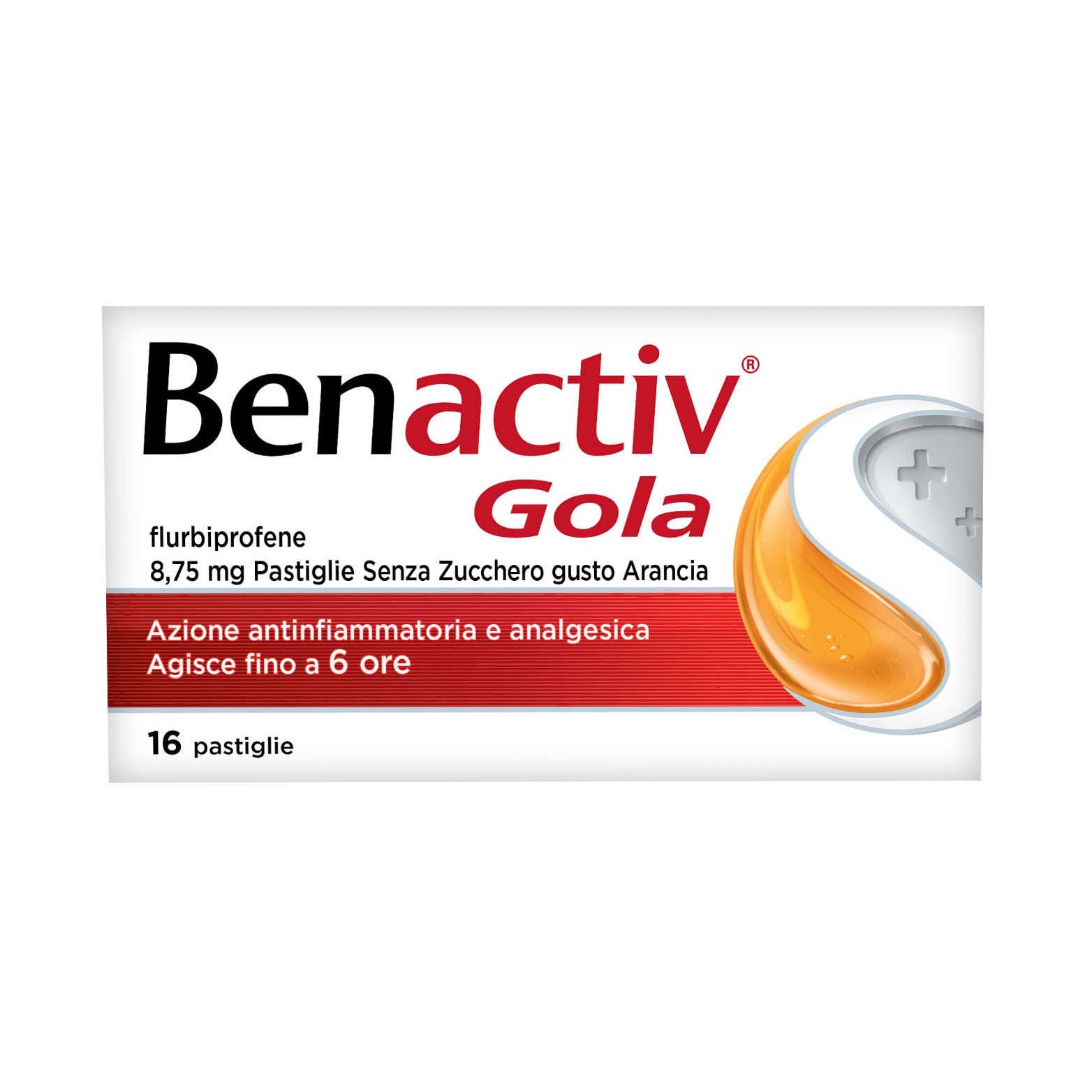 image - 033262078 - BENACTIV GOLA*16 pastiglie 8,75 mg arancia senza zucchero - 2975597_3.jpg
