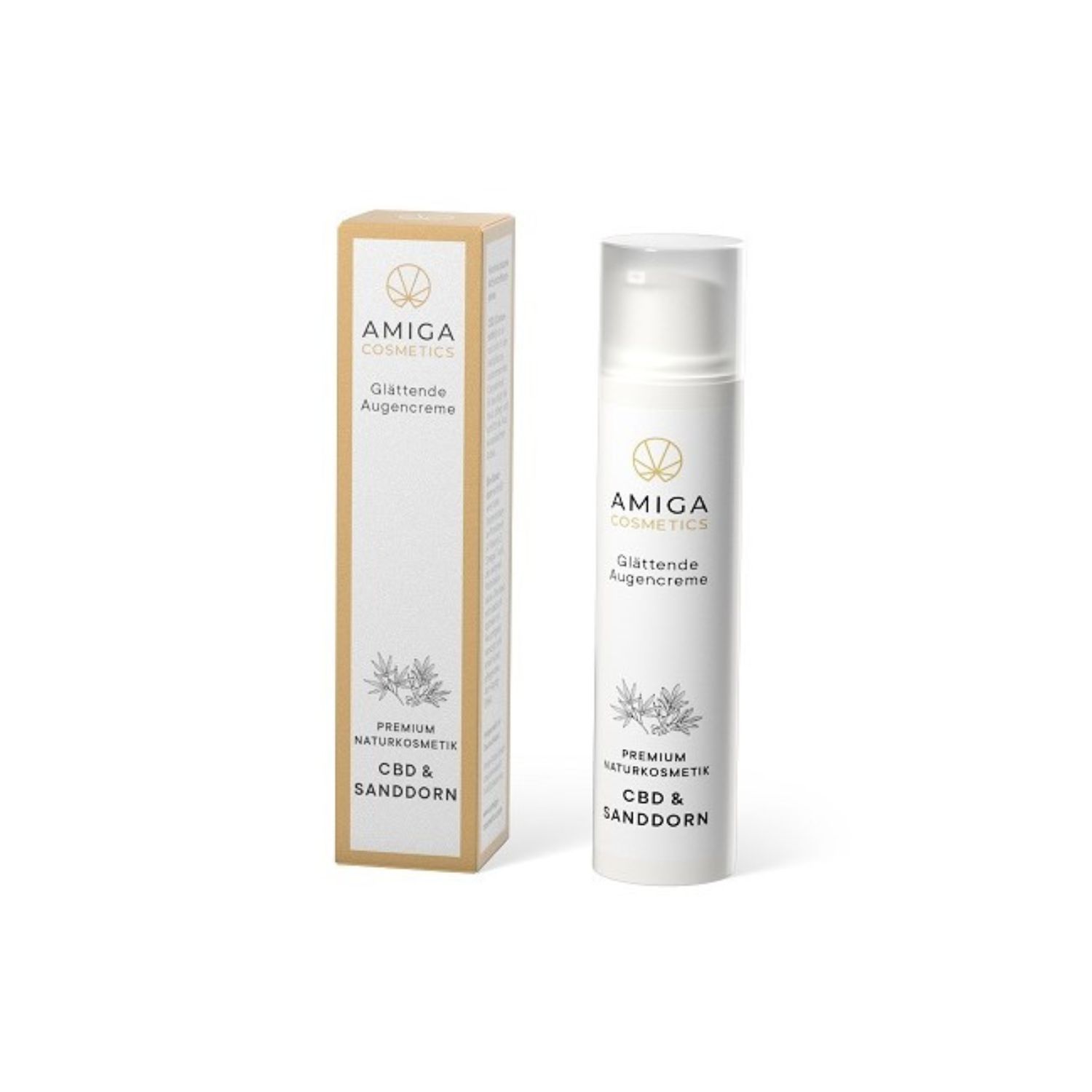 Amiga Cosmetics Crema azione levigante Occhi Con Cbd E Olivello Spinoso 15ml