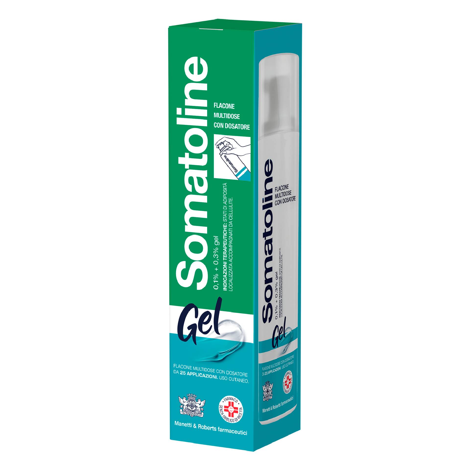 Somatoline 0,1% + 0,3% Levotiroxina - Escina Gel Flacone Multidose Con Dosatore