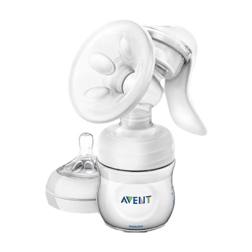 image - 981992338 - Tiralatte manuale Avent con design esclusivo che permette al latte di fluire direttamente dal seno al biberon, anche in posizione eretta, e cuscinetto massaggiante per stimolare delicatamente il flusso di latte. - 4874896_2.jpg