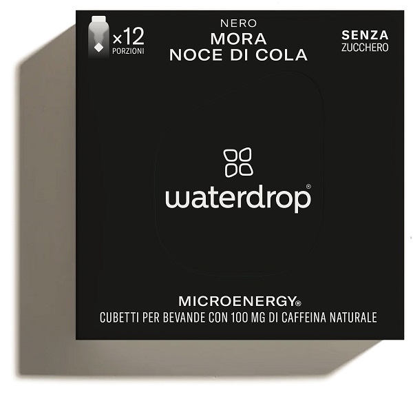 Waterdrop Microenergy Nero Mora Noce Di Cola Guaranà 12 Cubetti