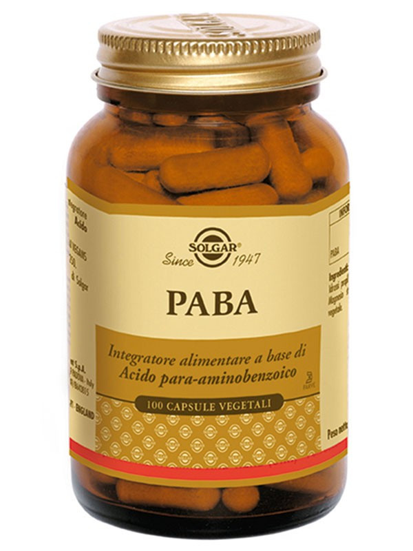 Solgar Paba Integratore Di Melanina 100 Capsule Vegetali