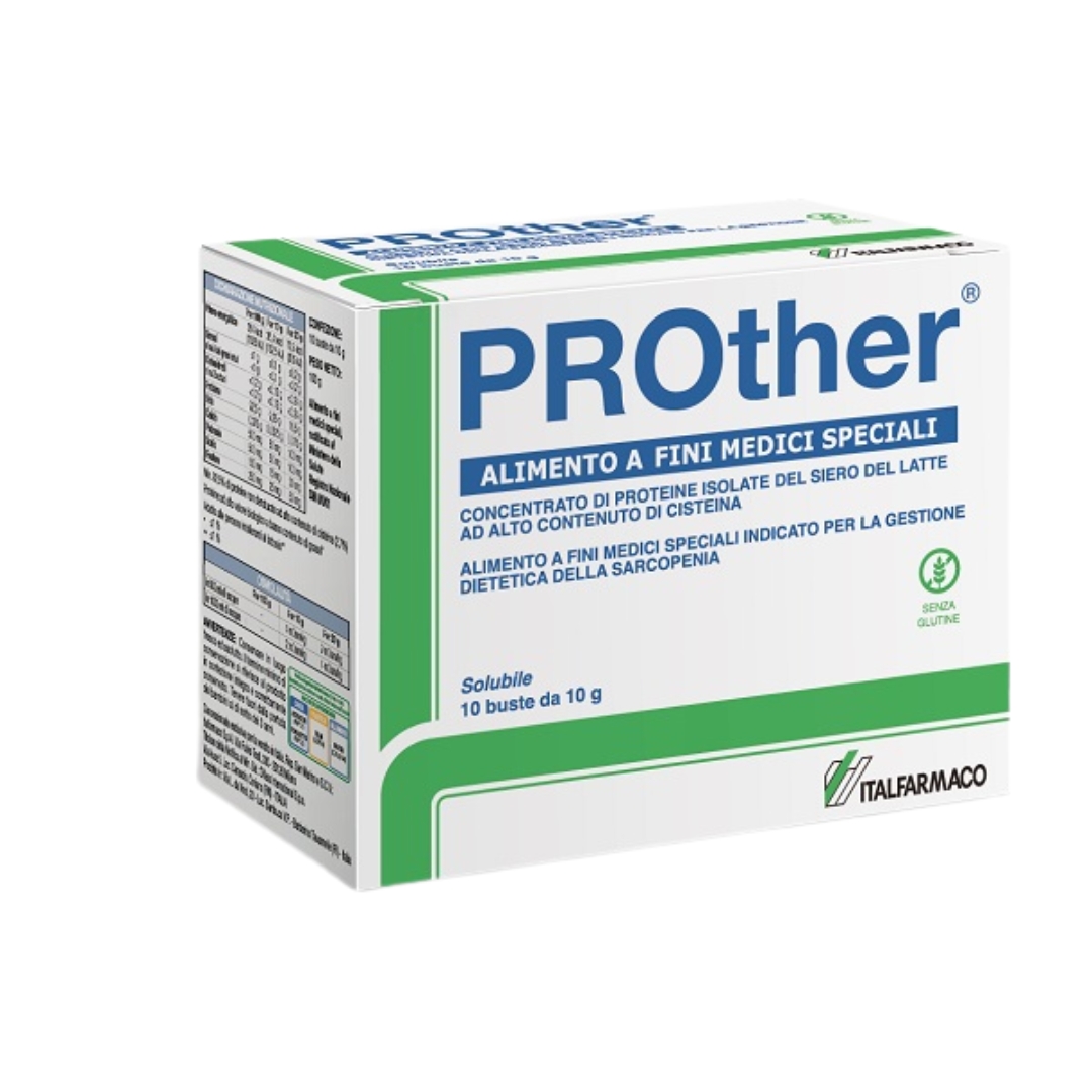 Prother Alimento Speciale Per Aumento Massa Muscolare 10 Bustine