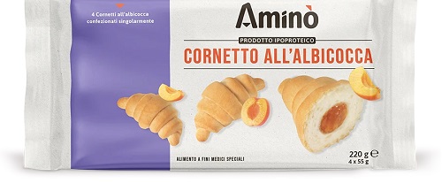 image - 987540642 - Cornetto all'albicocca ipoproteico da 55 g, indicato per chi necessita di una dieta a basso contenuto proteico, ideale per colazioni o spuntini. - 4867590_1.jpg