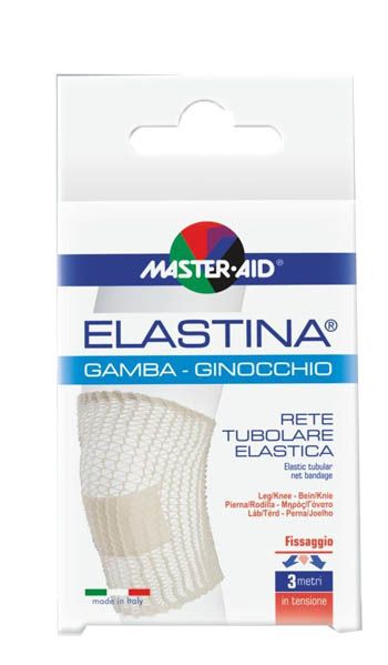 Master-aid Elastina Rete Tubolare Elastica Ipoallergenica Gamba Ginocchio 3 Metri Tensione Calibro 5cm