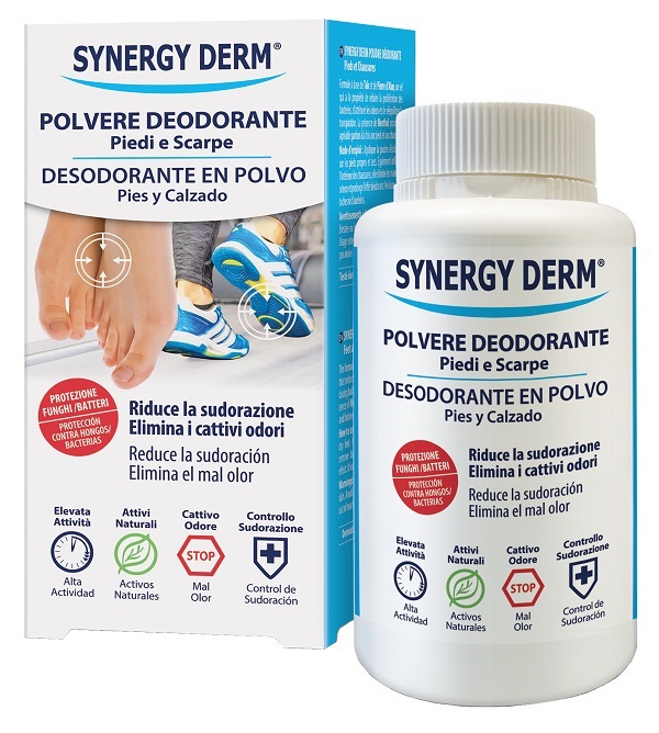 989041126 - SYNERGY DERM POLVERE DEODORANTE PIEDI SCARPE 120 G - 4782626_1.jpg