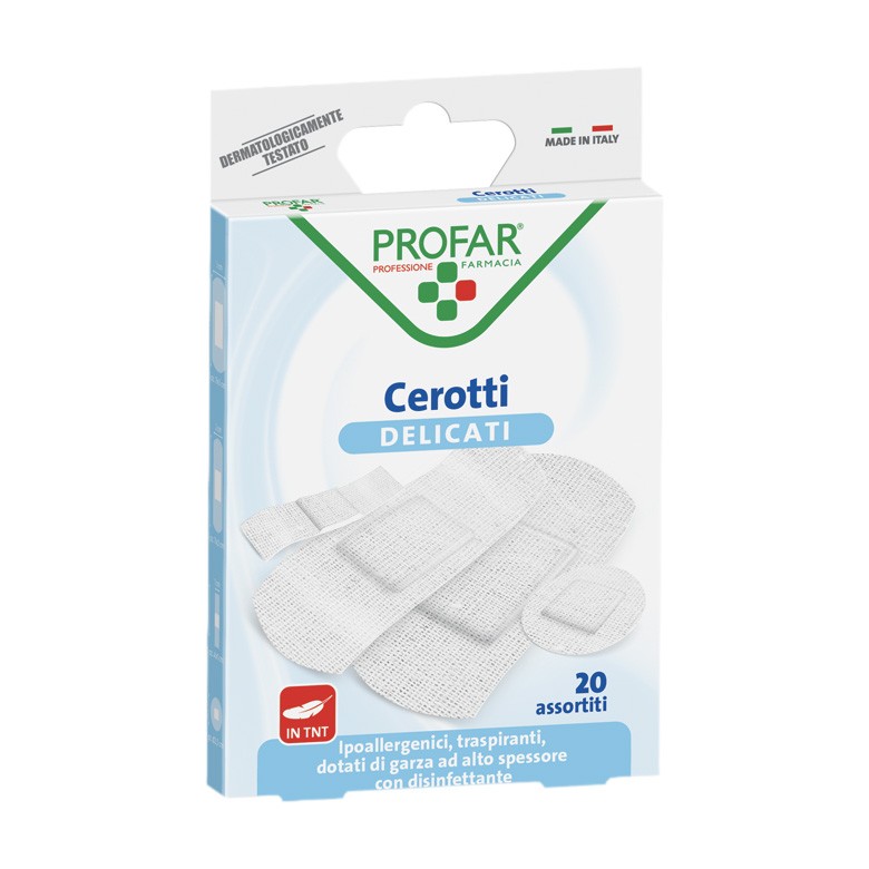 image - 931107573 - Cerotto delicato con supporto in TNT bianco e adesivo a reticolazione UV-C, ideale per medicare piccole ferite, disponibile in confezione da 20 pezzi assortiti. - 0007209_2.jpg