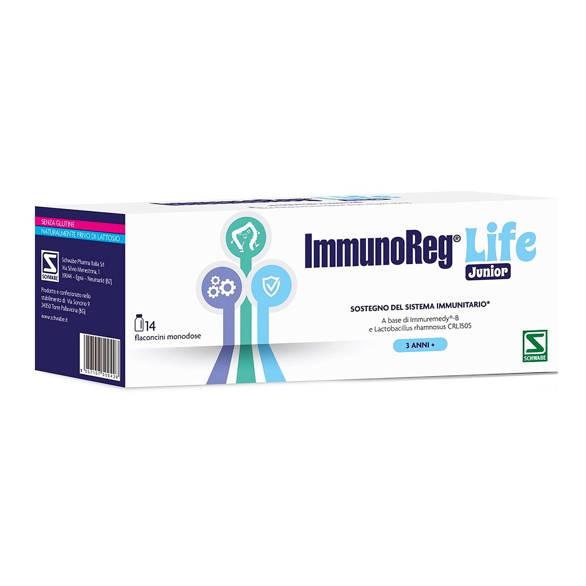 Immunoreg Life Junior Integratore immunostimolante 14 Flaconcini