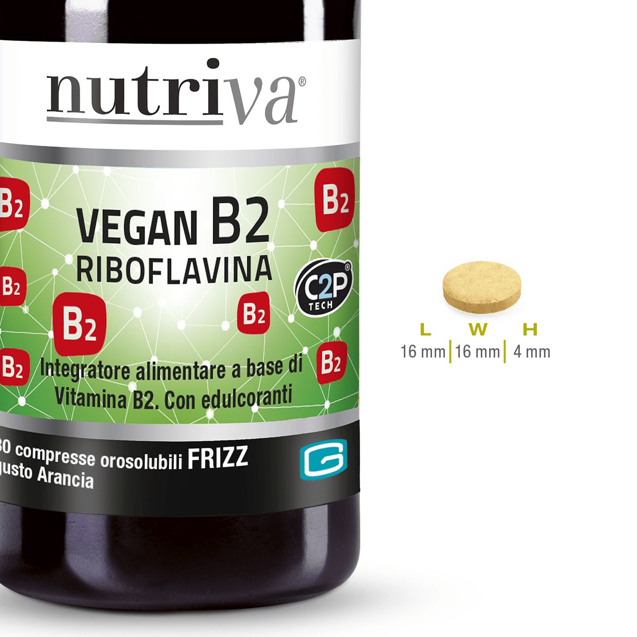 image - 984950752 - Nutriva Vegan B2 Riboflavina Integratore Energetico 30 compresse - 4741708_3.jpg