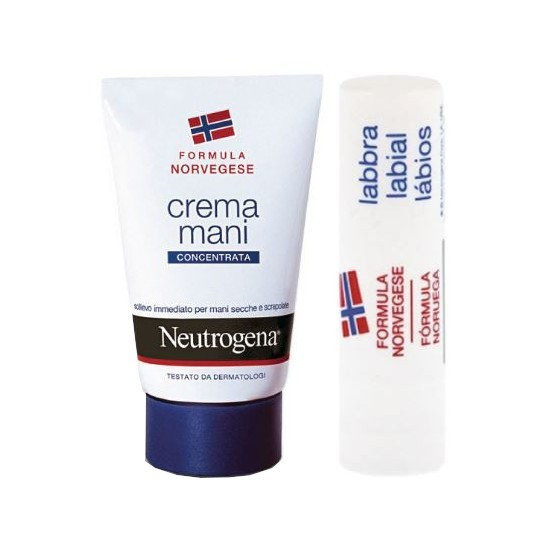 Neutrogena Crema idratazione mani Profumata + Lipstick Bundle