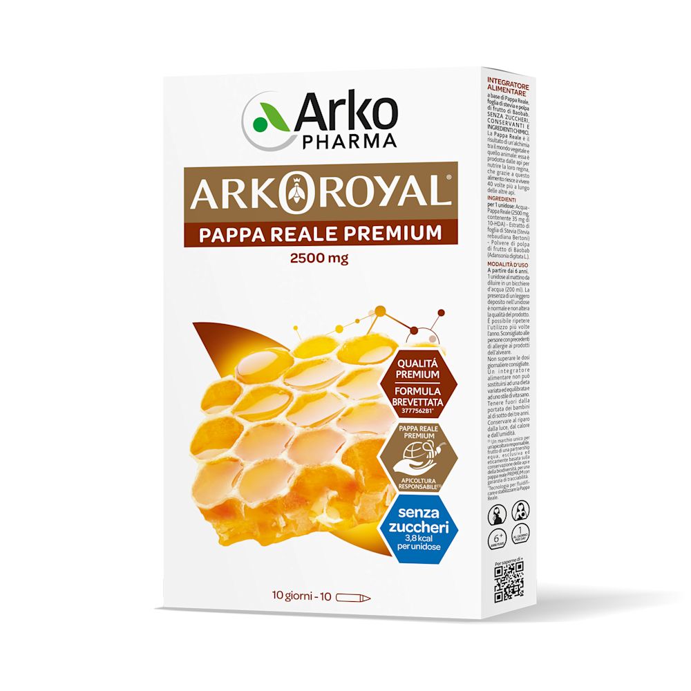 image - 981505365 - ARKOROYAL PAPPA REALE 2500 MG SENZA ZUCCHERO 10 FIALE - 4709962_2.jpg