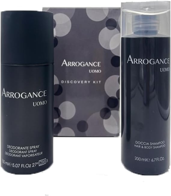 Arrogance Cofanetto Uomo Doccia Shampoo 200ml + Deodorante 150ml