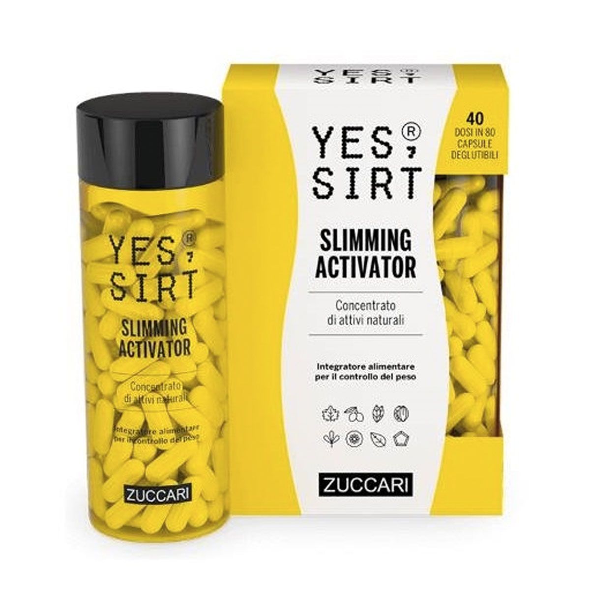 Yes Sirt Slimming Activator Integratore Controllo Del Peso 80 Capsule