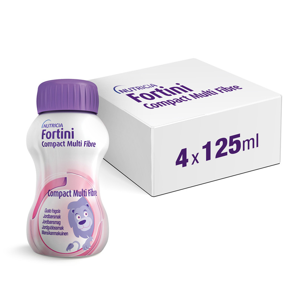 Fortini Compact Multi Fibre Gusto fragola 4x125ml