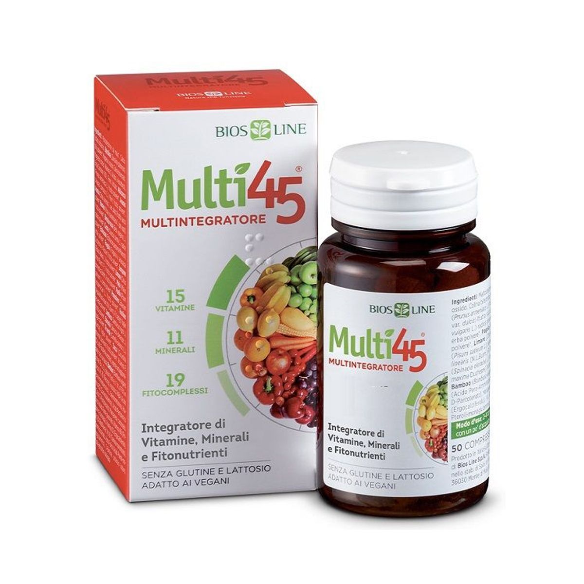 Bios Line Multi 45 Integratore multivitamine 50 Compresse