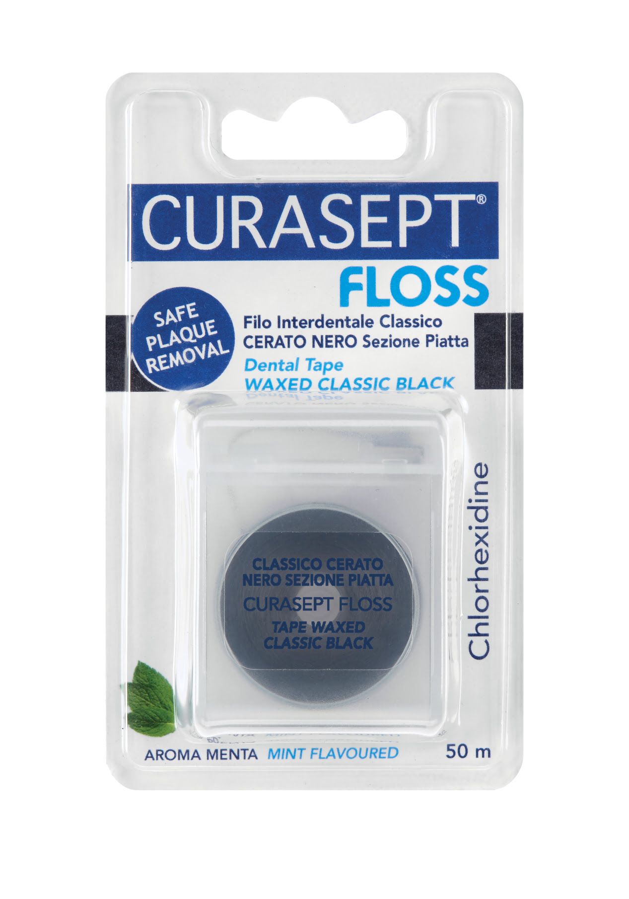 Curasept Floss Filo Interdentale Cerato Nero 50m