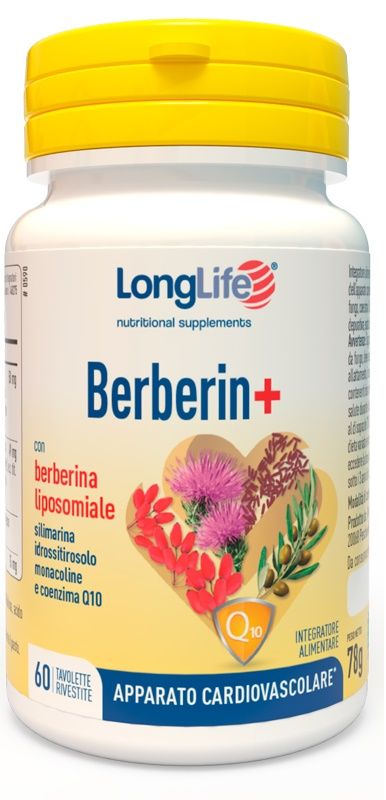 Longlife Berberin Plus Integratore Salute Cardiovascolare 60 Tavolette