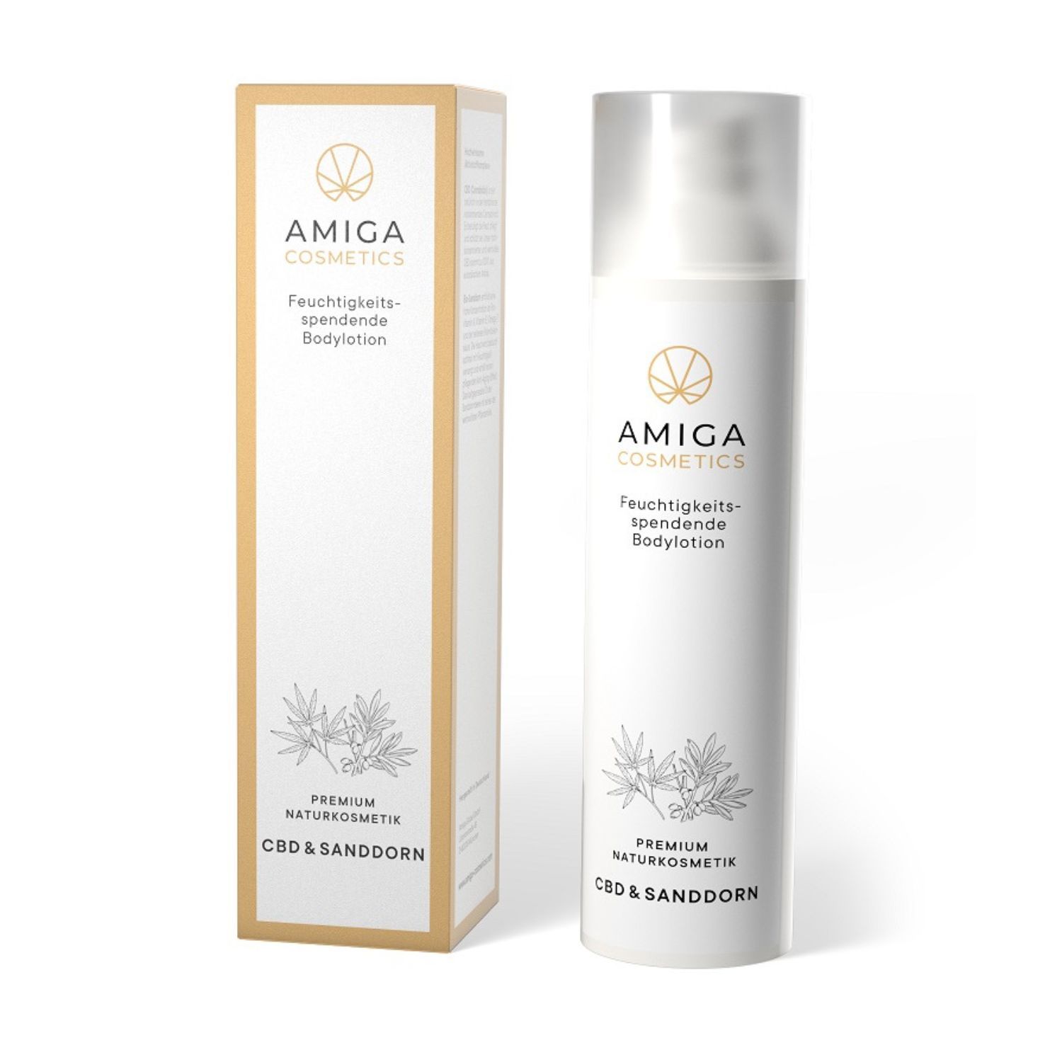 Amiga Cosmetics Lozione idratazione Corpo Con Cbd E Olivello Spinoso 200ml