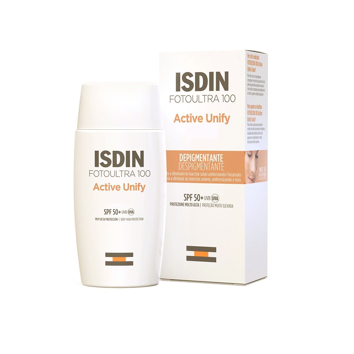 Isdin Fotoultra 100 Active Unify Fluido Solare SPF 50+ 50ml