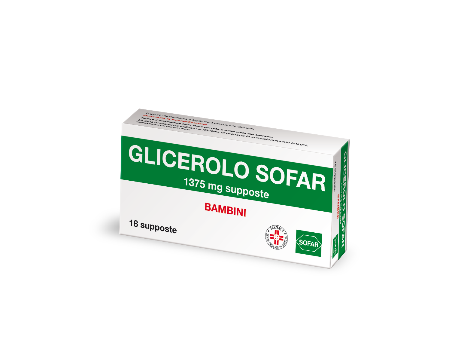 Sofar Glicerolo Bambini 1375mg 18 Supposte