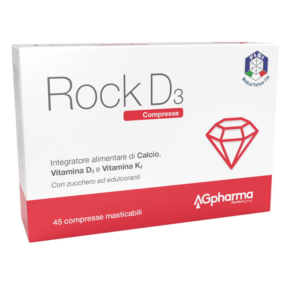 Agpharma Rock D3 Integratore 45 Compresse Masticabili