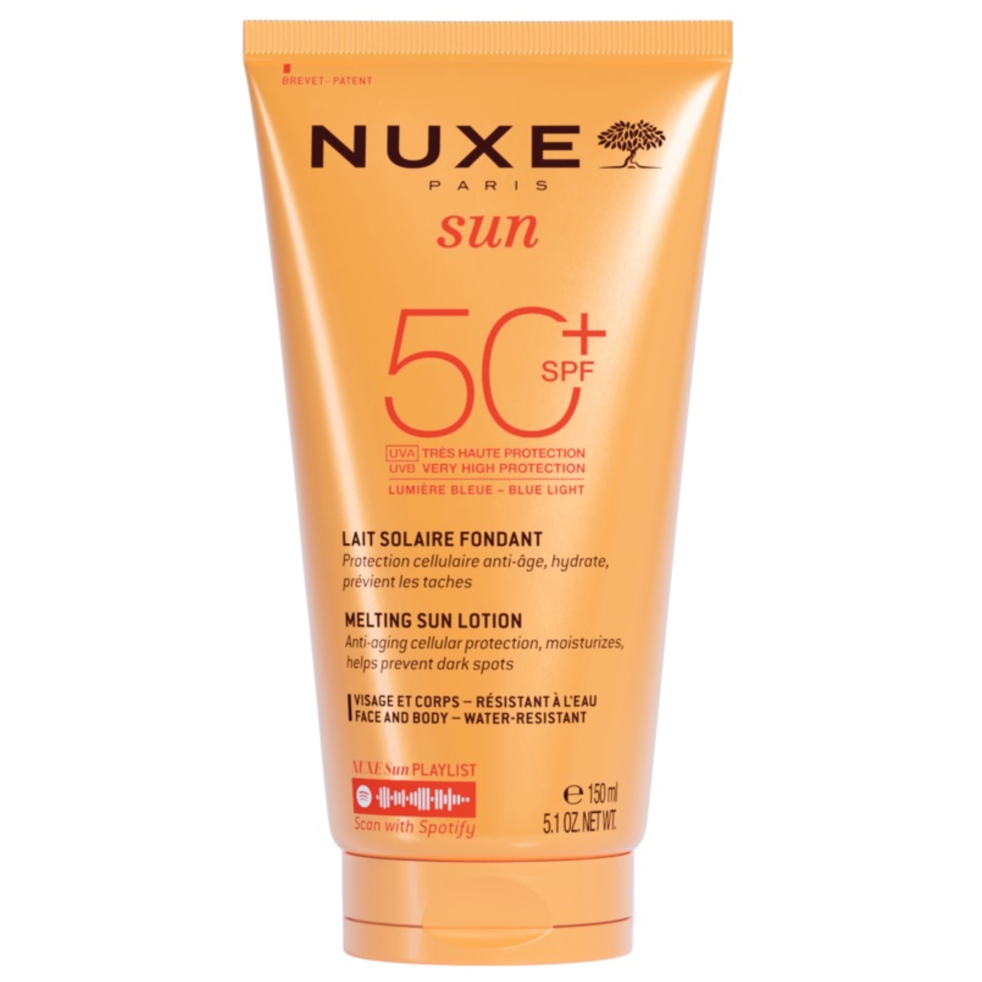 Nuxe Sun Latte Solare Anti-età Viso E Corpo Spf50+ Protezione Alta 150ml