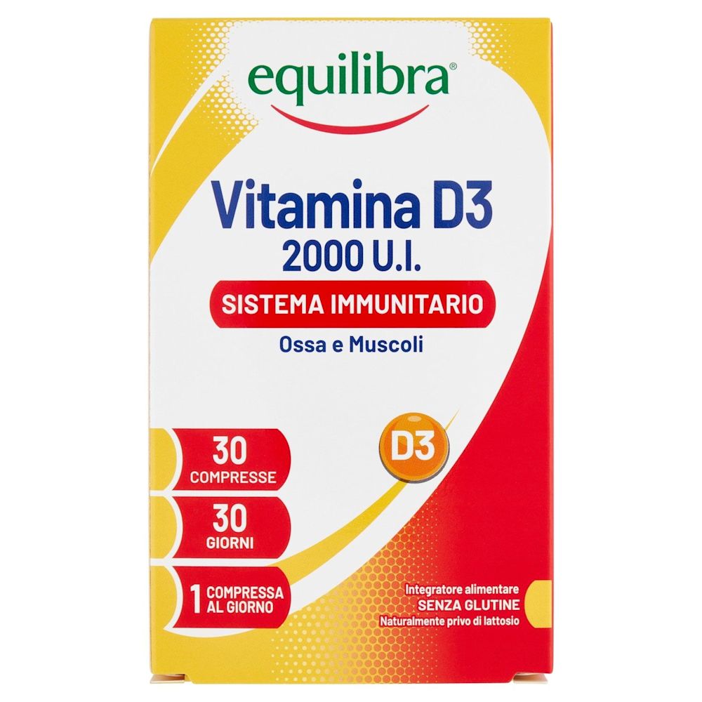 image - 983001645 - Equilibra Vitamina D3 2000ui Integratore muscoli e ossa 30 compresse - 4739292_2.jpg