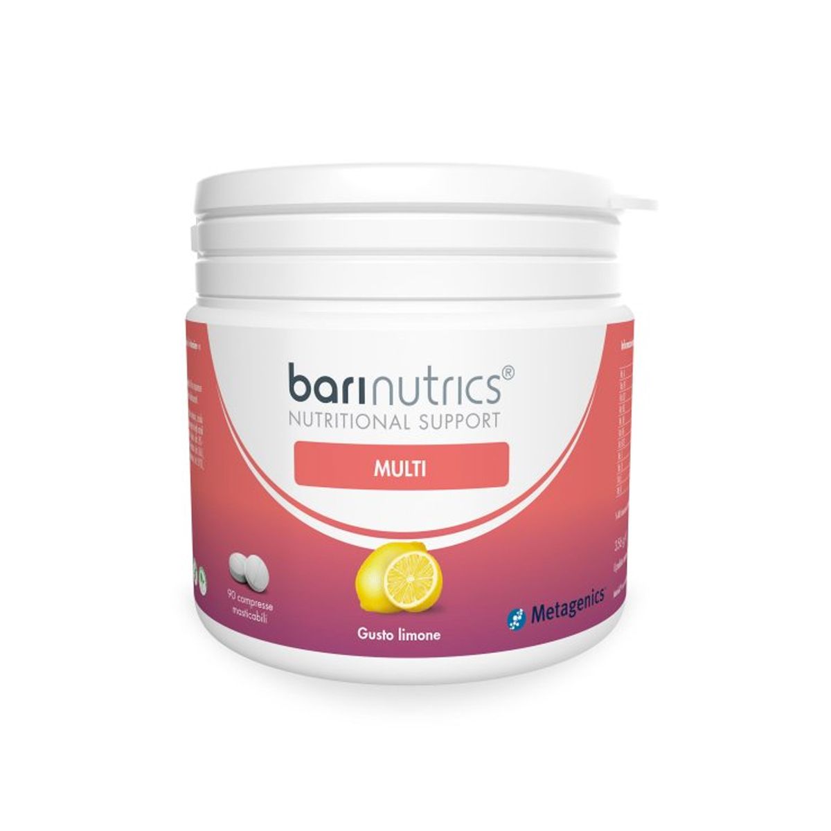 Barinutrics Multi Limone Integratore Vitamine E Minerali 90 Compresse Masticabili