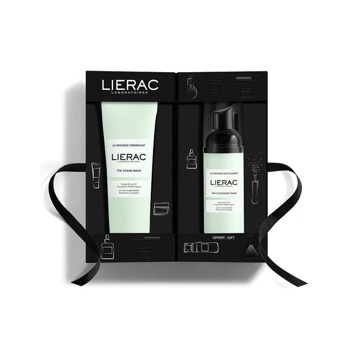 Lierac Cofanetto Maschera Esfoliante 75ml + Mousse Detergente 50ml