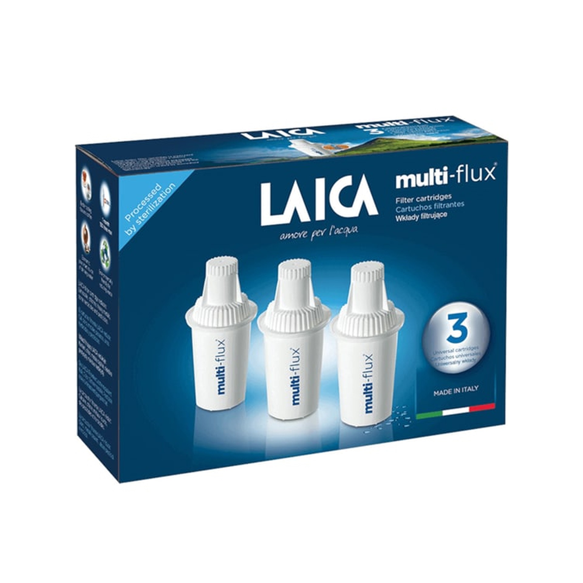 image - 921904847 - Confezione da 3 cartucce filtranti compatibili con caraffe Laica, ideali per migliorare il gusto dell'acqua potabile e ridurre sostanze indesiderate. - 4866301_2.jpg