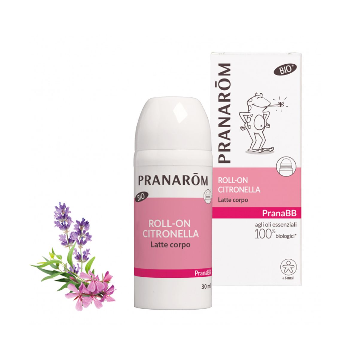 Pranarom Bebe Latte Corpo Roll-on Bio Contro le zanzare 30ml