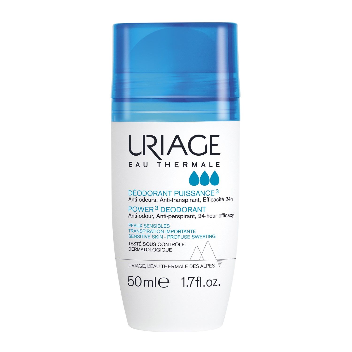 Uriage Deo Power3 Roll On Contro gli odori 50ml