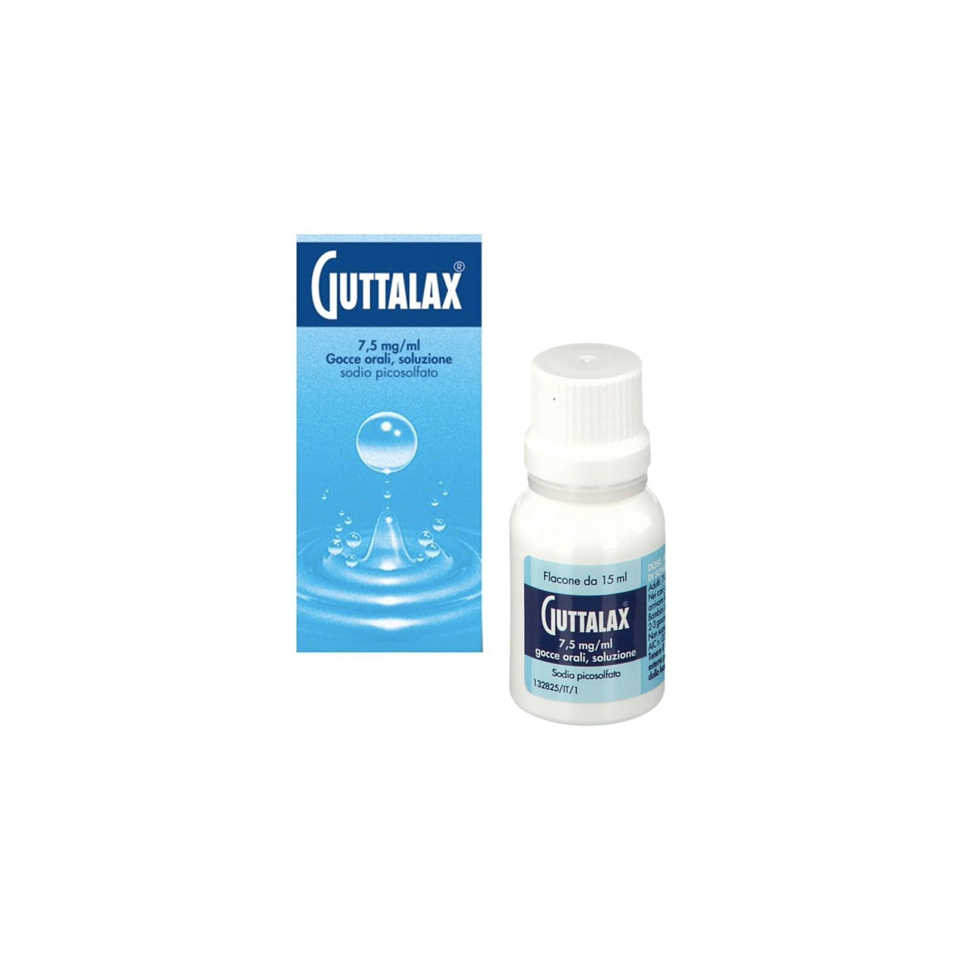 Guttalax 7,5 Mg/ml Gocce Soluzione Orale 15ml