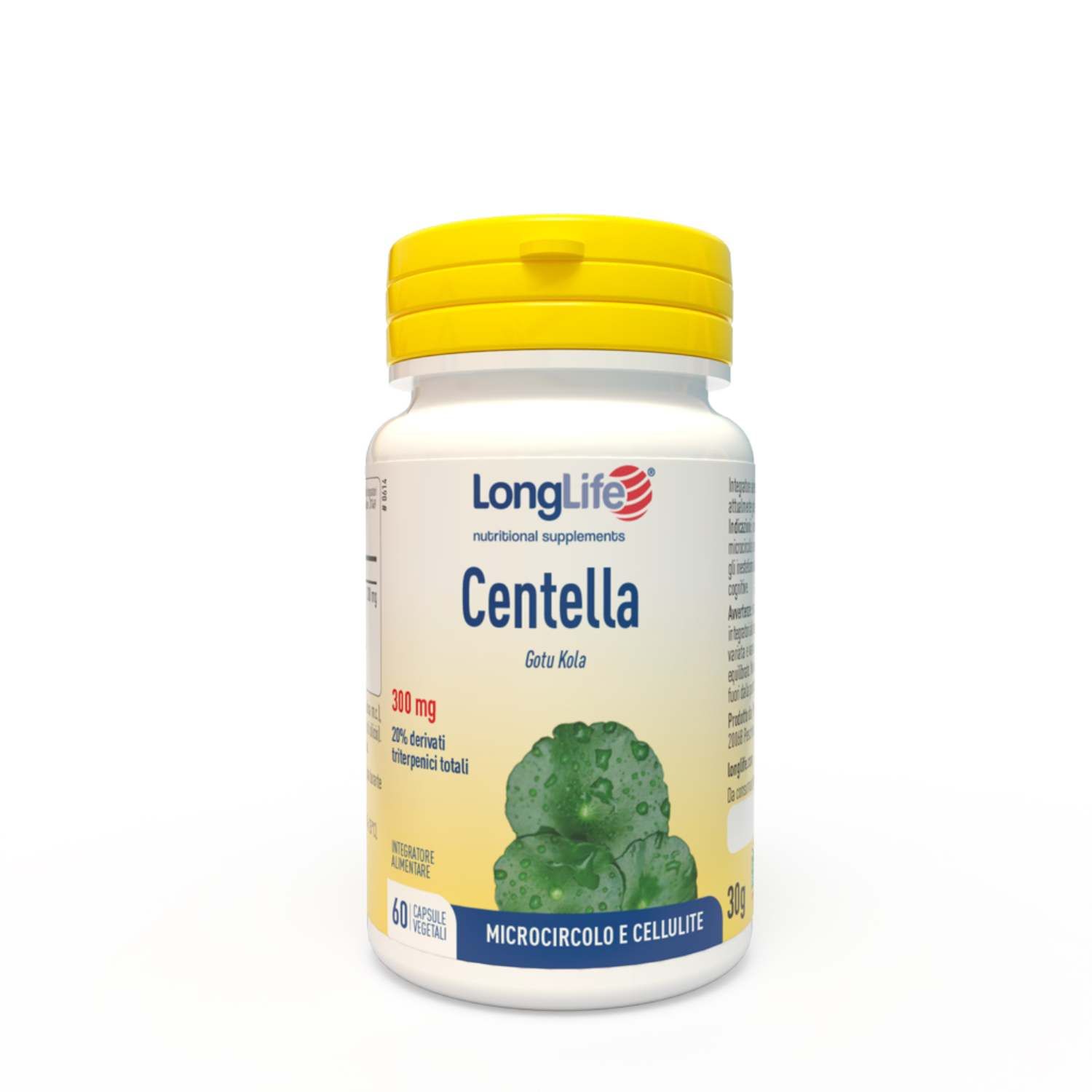 Longlife Centella Integratore Microcircolo E Cellulite 60 Capsule