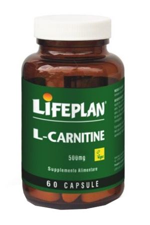 Lifeplan L-carnitine 500mg Supplemento Alimentare 60 Capsule