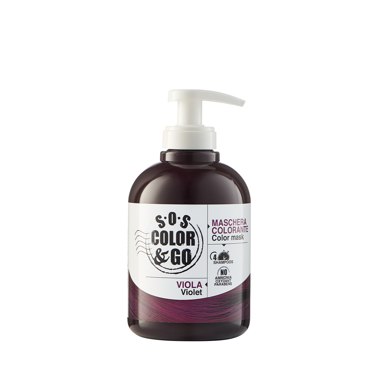 Alama Sos Color&go Maschera Colorata Capelli Viola 300ml