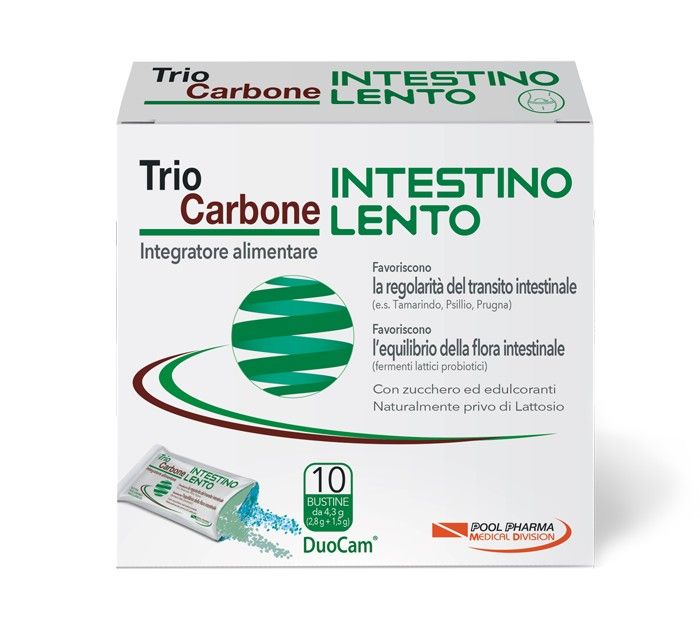 Triocarbone integratore salute intestinale Lento 10 Bustine