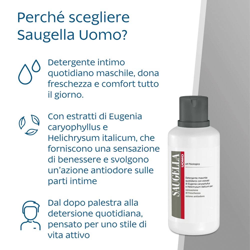 image - 905891925 - SAUGELLA UOMO PH FISIOLOGICO DETERGENTE MASCHILE 200 ML - 7872192_3.jpg