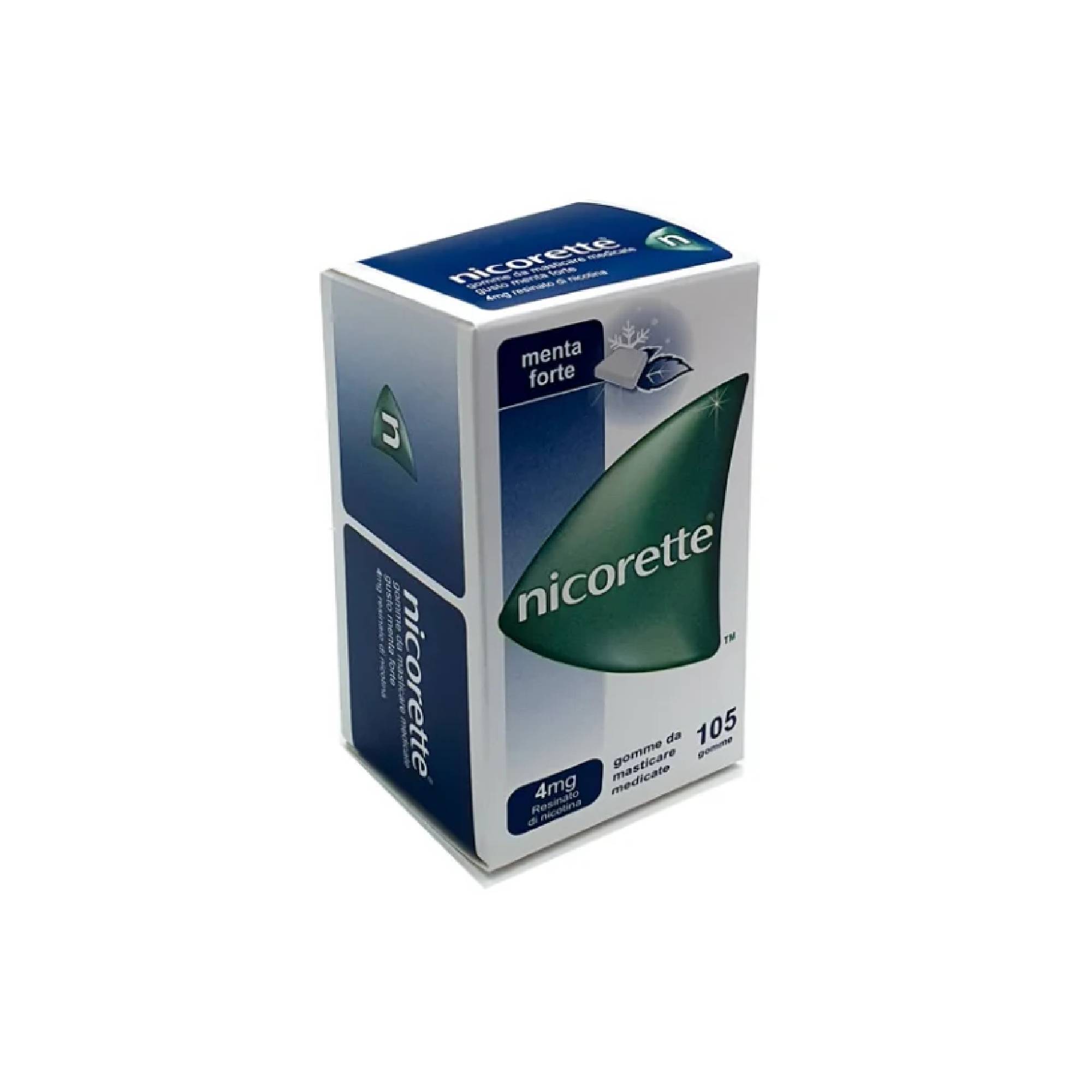 Nicorette 4mg Gomme Da Masticare Medicate Con Nicotina Menta Forte 105 Gomme