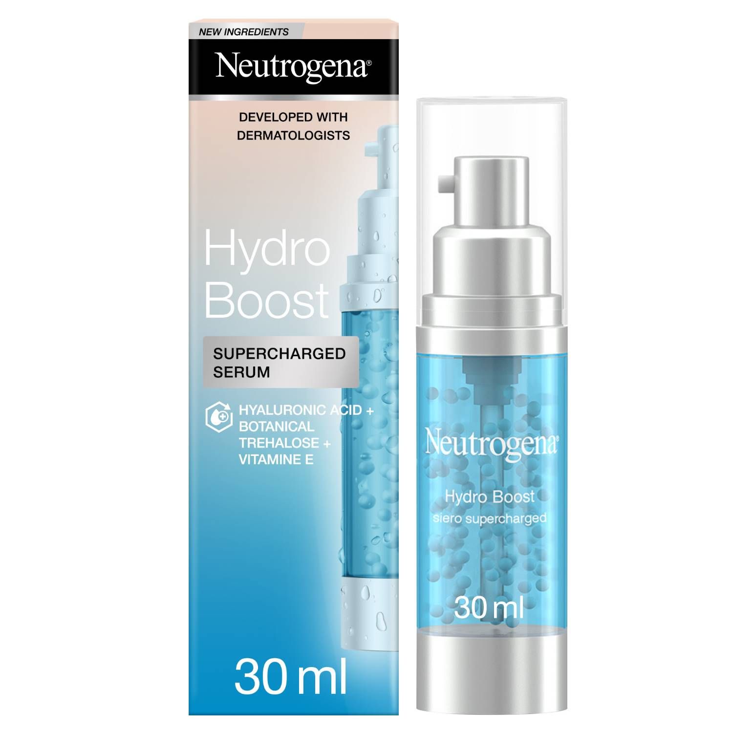 Neutrogena Hydro Boost Siero Viso Acido Ialuronico Idratazione Intensa 30ml