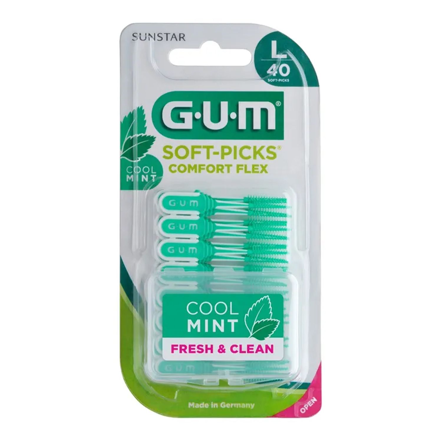 Gum Soft Pick Comfort Flez Mint Large Scovolino 40 Pezzi