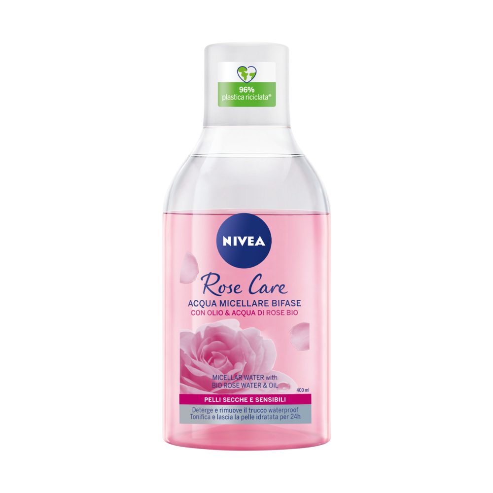 Nivea Acqua Micellare Bifase Con Olio E Acqua Di Rose Bio 400ml