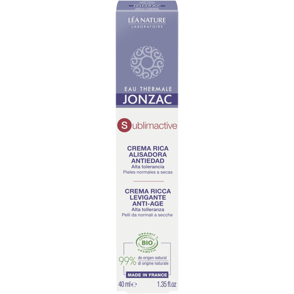 Jonzac Crema Ricca azione levigante Anti Age Sublimactive 40ml