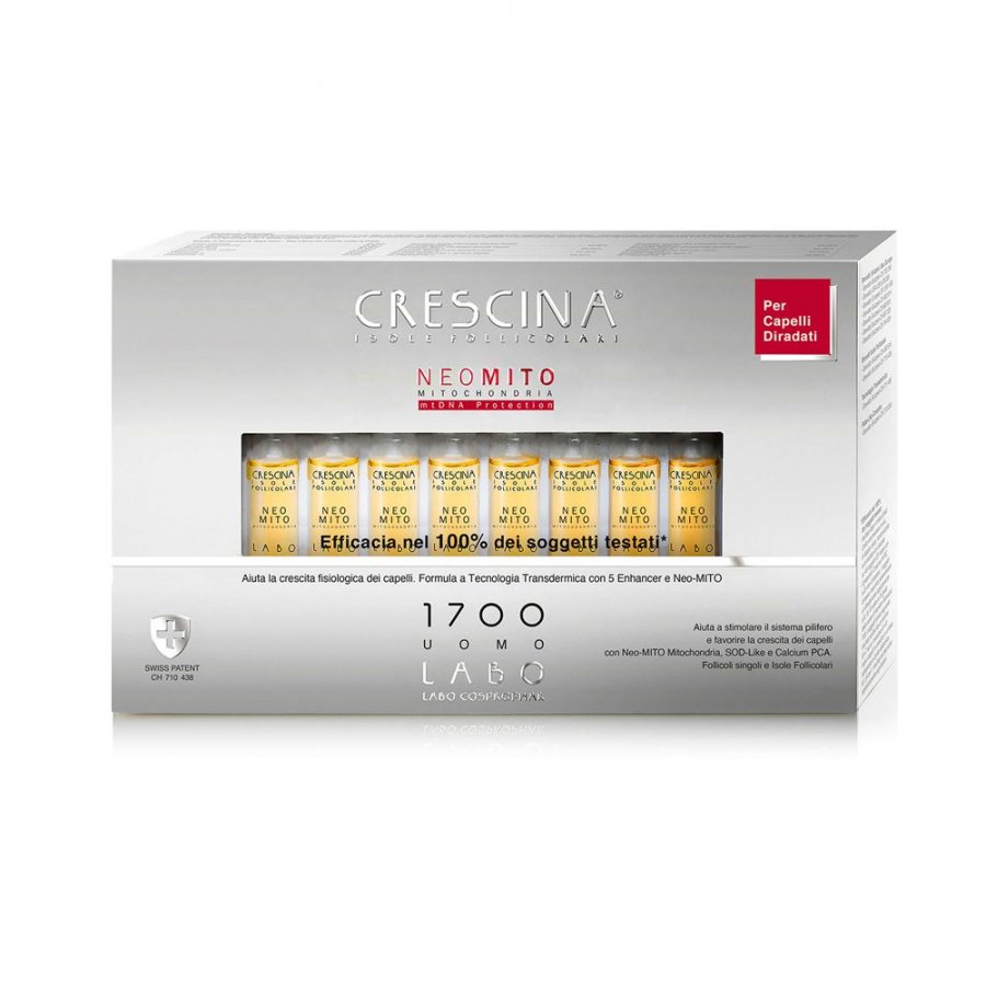 LABO CRESCINA Haarbehandlung Gegen Haarausfall – Für Damen, 1900, 10+10 Ampullen